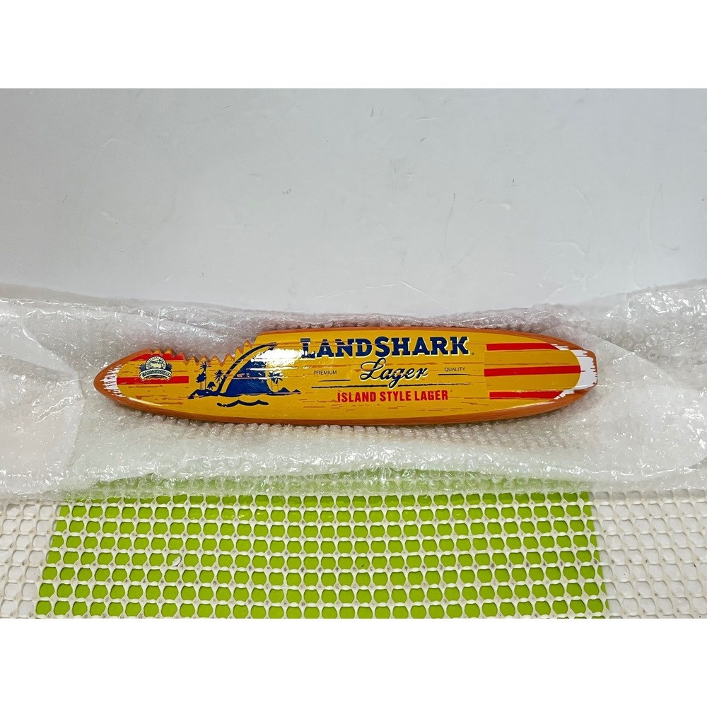LandShark Lager BeerTap Handle Surfboard SharkBite Island Style Lager 11.5in NEW